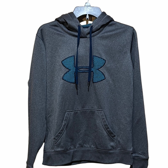 Under Armour Tops - Under Armour Gray Blue Performance Sweater